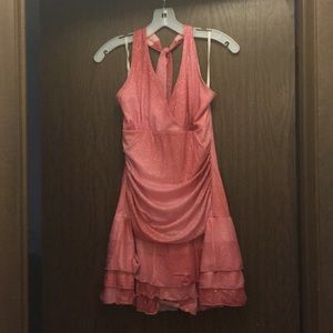 Pink mini dress